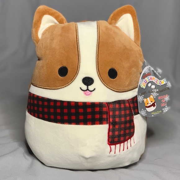 Squishmallows Holiday Dog Scarf Plush 